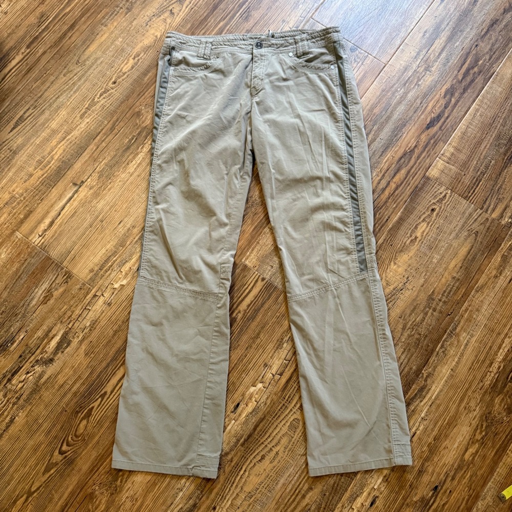 Kuhl Hiking Pants Womens 14 Reg Tan Patina Dye Stretch Outdoor Gorpcore